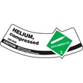 Accuform Accuform Gas Cylinder Shoulder Label, Helium Compressed, Vinyl Adhesive, 5/Pack MCSLHEGVSP